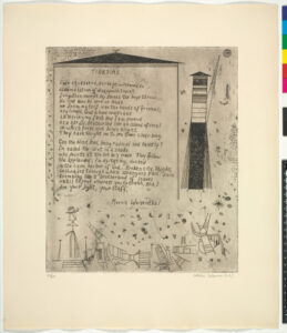 From the portfolio “21 Etchings and Poems”