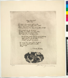 From the portfolio “21 Etchings and Poems”