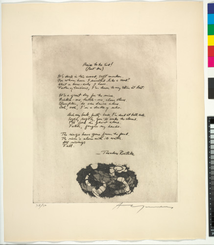 From the portfolio “21 Etchings and Poems”