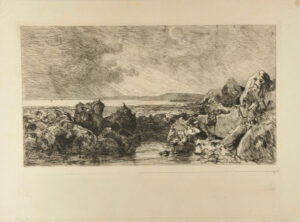 Les Roches Noires près Trouville (marée basse)