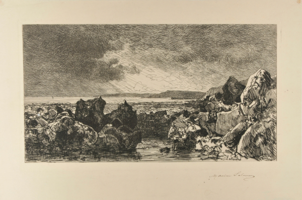 LES ROCHES NOIRES NEAR TROUVILLE (LOW TIDE)