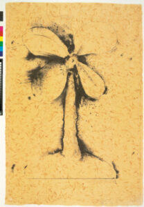 From the series “Lithographs of the Sculpture: The Plant Becomes a Fan”