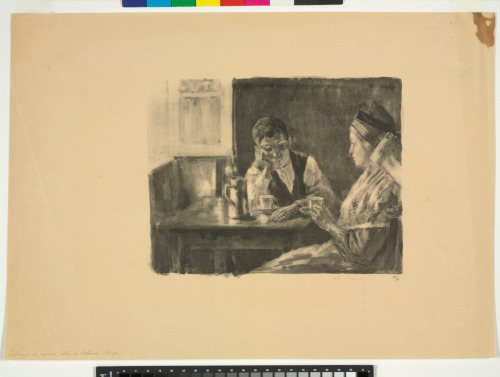 Intérieur de paysans, vallée de Bethmal (Ariège)