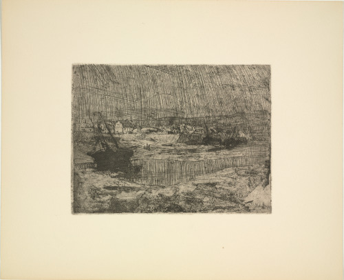 FISHING BOATS AT SHORE, BRITTANY