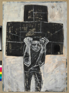 Man Carrying Large Parcel