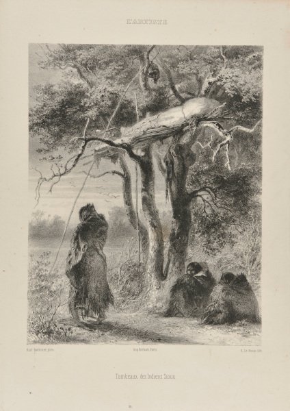 Tombeaux des Indiens Sioux