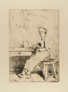Title plate from the series “Scènes culinaires”