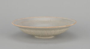 Qingbai Dish with Raised Flower Design