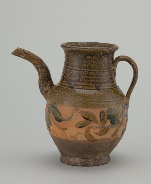 Ewer with Painted Floral Design - Image 3