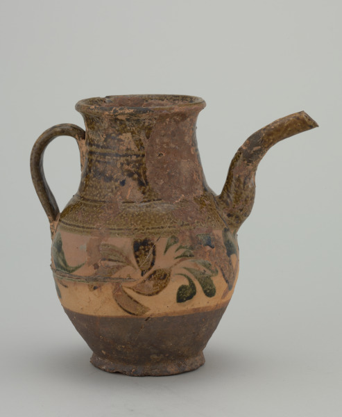 Ewer with Painted Floral Design - Image 2