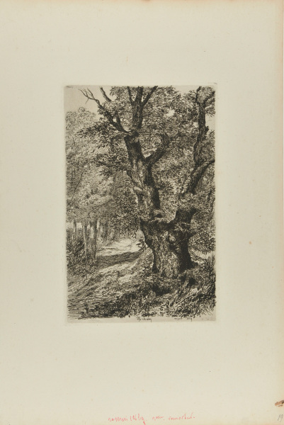 CHESTNUT TREES IN ROYAT (SECOND PLATE)
