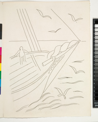 Summer Sadness (published state on page proof, recto); Sea Breeze (in fold) - Image 1