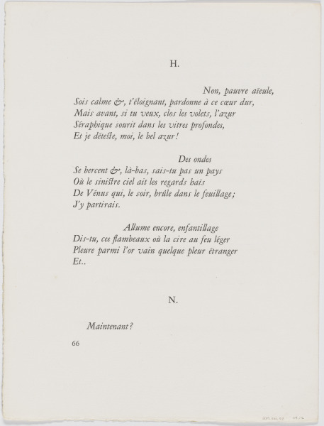 Arranging the Hair of Hérodiade (published state on page proof) - Image 2