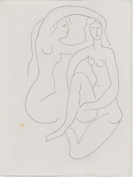 ARRANGING THE HAIR OF HÉRODIADE (REFUSED ETCHING)