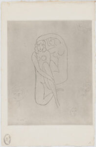 La coiffure d’Hérodiade (refused etching, cancelled)