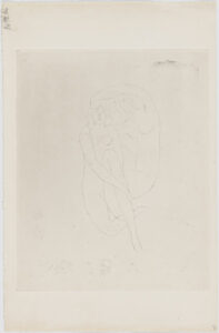 La coiffure d’Hérodiade (refused etching)