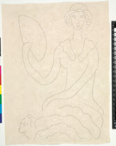 Fan of Madame Mallarmé (published state, cancelled with remarques)