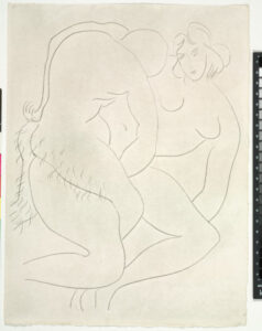 Nymph and Faun (refused etching)