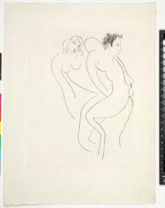 Nymph and Faun (refused etching)