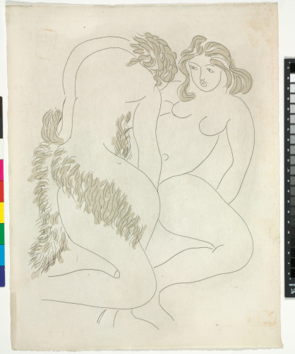 Nymph and Faun (refused etching)