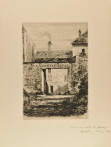 Title plate from the series “Seize gravures à l’eau-forte par Jules Michelin”