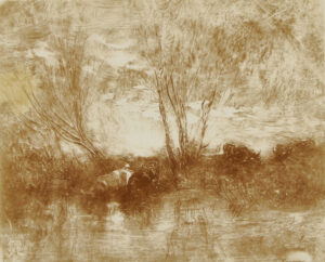 Cows at the Watering Place