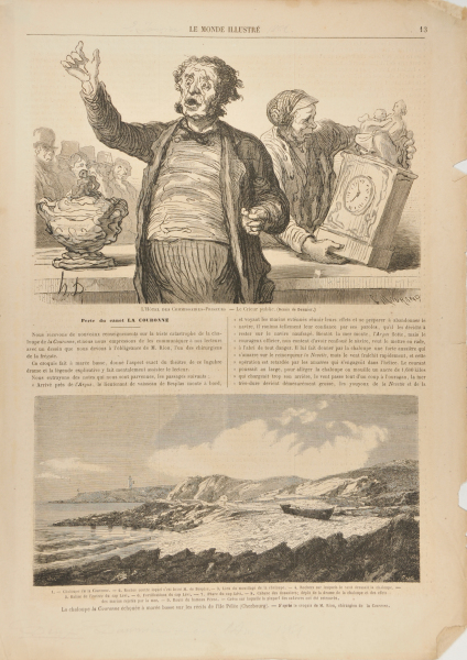 L’Hôtel des commisaires priseurs. –Le crieur public.