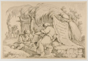 Title Plate/Plate 1 from the series “Livre des differente sujets de Figures et Animaux par H. Roos”