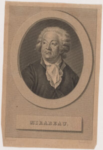 Portrait of Honoré Gabriel Riqueti, Count of Mirabeau