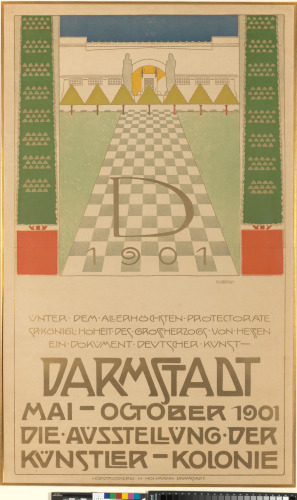 POSTER FOR THE FIRST EXHIBITION OF THE DARMSTADT ARTISTS' COLONY