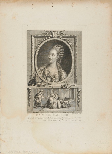 Portrait of François Marie Antoinette Saucerotte, known as Mademoiselle Raucourt - Image 2