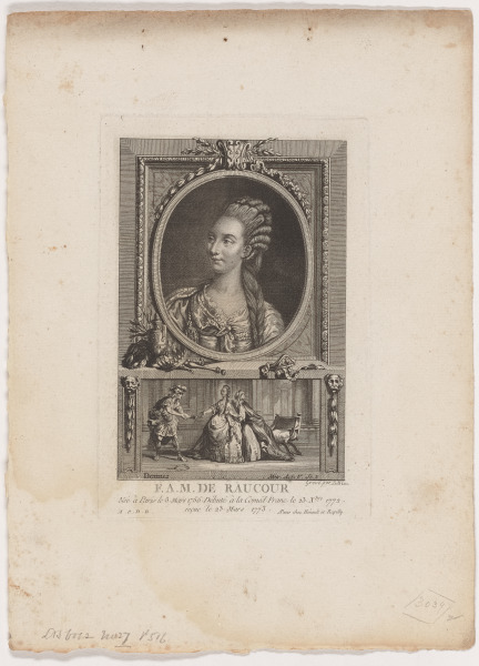 Portrait of François Marie Antoinette Saucerotte, known as Mademoiselle Raucourt - Image 1