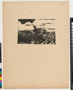 Retour des champs, soleil couchant