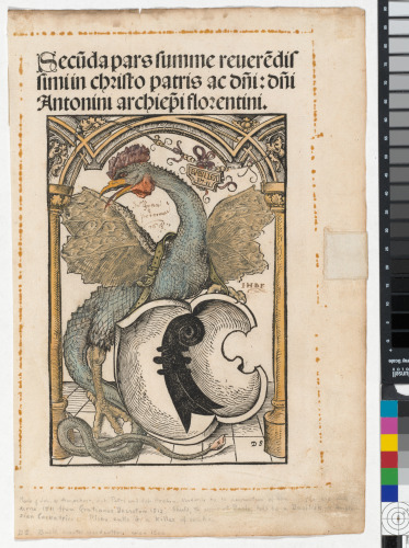 BASILISK SUPPORTING THE ARMS OF THE CITY OF BASEL