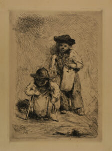 Two Children on Crutches