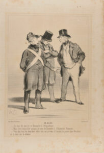 An Alibi. – I’m telling you I saw Bonaparte at the Hippodrome. – But that’s impossible because I just heard him at the National Assembly. – You’re both wrong, because I just passed Place Vendôme a minute ago, and he was on the column.