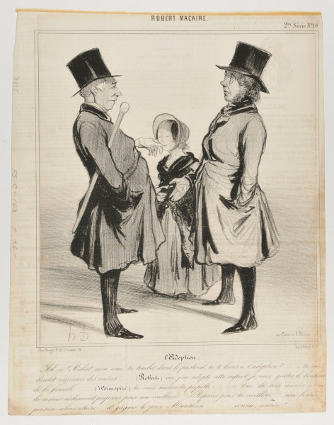 The Adoption. – Well, really! Robert, my friend, so you are becoming a family man. You’re considering adoption?… You will soon crown the maidens at the village fair… (Robert)- Yes, I adopted this child. I want to thrive in the joys of family life… (Wormspire) – You want to marry your ward… – Yes, I want her to get married. Yes, get her married to a rich man, prepare for my retirement. – Prepare for your retirement… get enough money for old age and win the Monthion prize… I know, I know! - Image 2