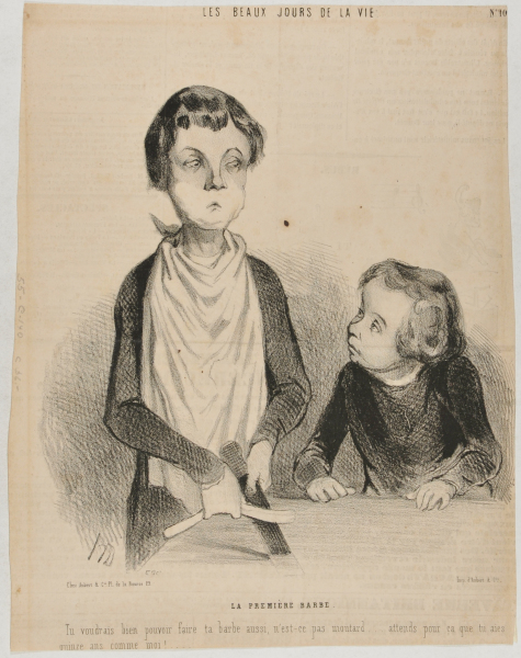 The First Shave. You really want to be able to shave, isn’t that true little brat? Well, you’v got to wait until you are fifteen, like me! - Image 2