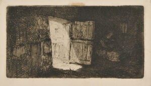 Sunlight Streaming Through an Open Door