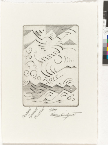 ONWARD UPWARD EXCELSIOR (NEW YEAR'S CARD)