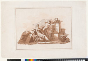 Personification of Architecture with the Genius of the Fine Arts