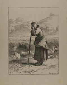 Shepherdess with Geese