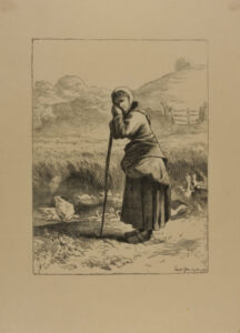 Shepherdess with Geese