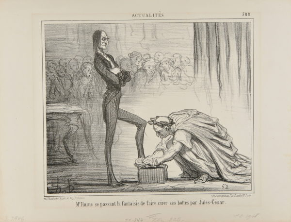 MR. HUME FANTASIZING ABOUT JULIUS CAESAR POLISHING HIS BOOTS.