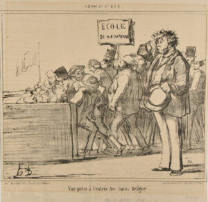 Entrance to the public baths at Deligny.