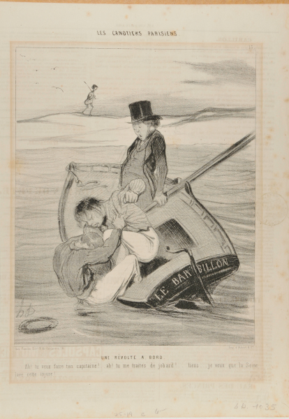 A revolt on board. – Ah! you want to be your own captain!… – Ah! you are treating me like an idiot… hey… I hope the Seine washes away that insult! - Image 3