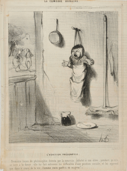 The Heir Apparent. First philosophy lesson given by the nurse Jabutot to her student; while she devotes herself to dancing, she gives him a glimpse of the difficulties of a social position, and teaches him that during the course of life, man remains occasionally in suspense! - Image 3