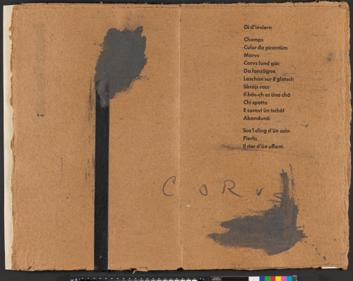 RHAETO-ROMANSH POEMS WITH DESIGNS BY NOT VITAL