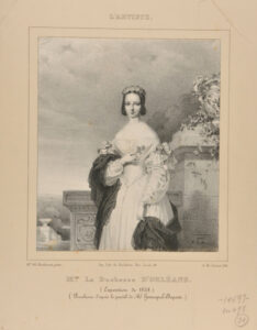 Madame la Duchesse d’Orléans (Exposition de 1838) (Porcelaine d’après le pastel de Mr. Henriquet-Dupont), after Mme. Ad. Ducluzeau