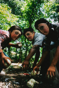 Youths Practice Throwing Contact Bombs in Forest Surrounding Monimbo